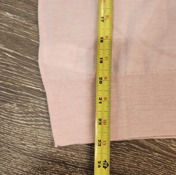 J.Crew Pink Tippi Sweater with Lace Collar 100% Merino Wool Size Medium NWOT - Picture 10 of 10